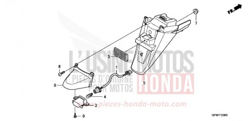 REAR FENDER NHX110WHA de 2010